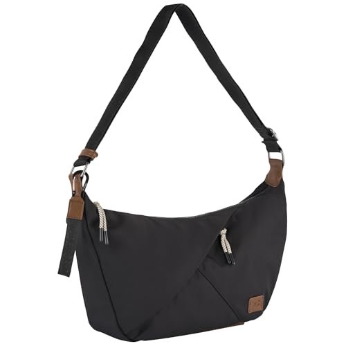 camel active Aurum Hobo Bag damska torba na ramię, duża, czarny, L, Nowoczesny