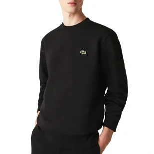 Bluza Lacoste Organic Brushed Cotton Sweatshirt SH9608-031 - czarna - Bluzy męskie - miniaturka - grafika 1