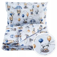 Pościel dla dzieci - POŚCIEL NIEMOWLĘCA 120x90cm DELIKATNA UKRYTE ZAMKI 2 ELEMENTY BAWEŁNA BabyU - miniaturka - grafika 1