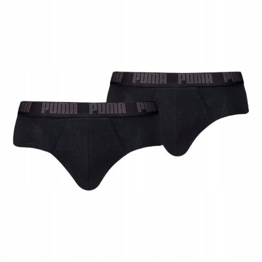 Puma Majtki Męskie Slipy Brief 2P Czarne R.L