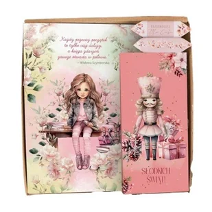 PACZKA świąteczna dla dziewczynki notes i czekolada - Zestawy upominkowe - miniaturka - grafika 1