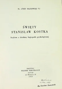 Święty Stanisław Kostka - Biografie i autobiografie - miniaturka - grafika 1