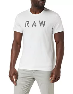 Koszulki męskie - G-STAR RAW Raw Koszulka męska, Biały (Biały D22776-c506-110), XL - grafika 1