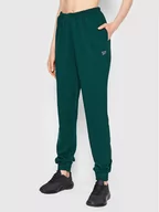 Spodnie sportowe damskie - Reebok Spodnie dresowe Classics French Terry HH9745 Zielony Relaxed Fit - miniaturka - grafika 1