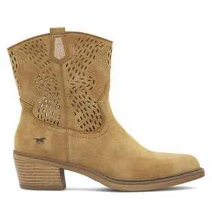 Kowbojki Mustang 1478-506 Brązowy - Botki damskie - miniaturka - grafika 1