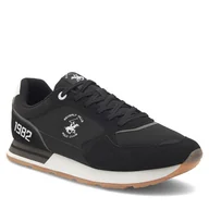 Półbuty męskie - Sneakersy Beverly Hills Polo Club MILO-01 Czarny - miniaturka - grafika 1