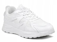Sneakersy damskie - Buty damskie sportowe sneakersy białe sznurowane Big Star NN274A084 37 - miniaturka - grafika 1