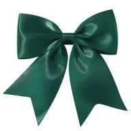 Ozdoby do włosów - Kokarda do Włosów Zielona Satynowa Spinka z Połyskiem Lekka i Wygodna - miniaturka - grafika 1