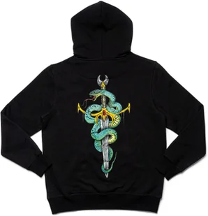 bluza męska FALLEN VENOM HOODIE Black/Green (Chris Cole) - Bluzy męskie - miniaturka - grafika 1