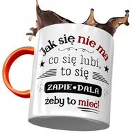 Kubki - Kubek Pomarańczowy Śmieszny Zabawny Prezent z Nadrukiem ze Zdjęciem + Opakowanie na prezent (wzór 02) - miniaturka - grafika 1