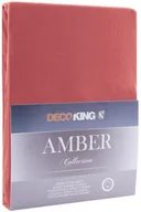 Prześcieradła - DecoKing Jersey/AMBER/OLDROSE/140-160x200+30 - miniaturka - grafika 1