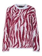 Swetry damskie - Pieces Sweter "Mynthe" w kolorze błękitno-czerwonym - miniaturka - grafika 1