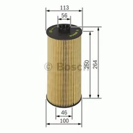 Filtry oleju - Filtr oleju BOSCH F026407042 HU12110X F026407042 - miniaturka - grafika 1