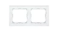Klawisze i ramki - Legrand Valena - Ramka 2-krotna pozioma biała/srebro 770492 - miniaturka - grafika 1