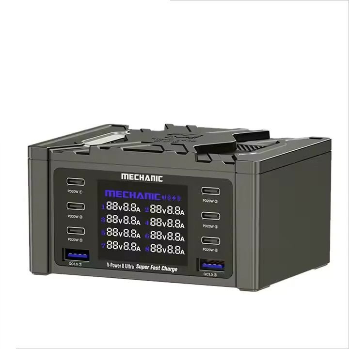 MECHANIC V-POWER 8 Max – Profesjonalny zasilacz stacja ładowania DC 115W do serwisów GSM