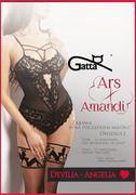 Bielizna erotyczna damska - Gatta Ars Amandi Devilia-Angelia Nero 1-2 - miniaturka - grafika 1