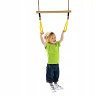 Place zabaw - Huśtawka dla Dzieci Trapez Gimnastyczny KBT żółty - miniaturka - grafika 1