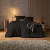 Pościel - Estella Pościel Mako Satyna Basics 7844/920 Valetta : Kolor - 920/anthrazit, Wymiary - 140/200+70/80 - miniaturka - grafika 1