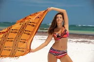 Stroje kąpielowe - Kostium kąpielowy Sakura M-699 (3) Pomarańczowy (Rozmiar E/44) - miniaturka - grafika 1