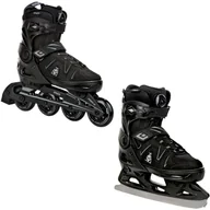 Łyżwy - Rolki Łyżwy Figurowe 2W1 Raven Pulse Pro Black Fitgo 43-46 - miniaturka - grafika 1