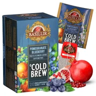 Herbata - BASILUR Cold Brew - Owocowa herbata bezkofeinowa z aromatem granatu i borówki, herbata na zimno w saszetkach 20 x 2 g x1 - miniaturka - grafika 1