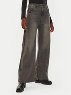 Spodnie damskie - ViCOLO Jeansy DS0084 Szary Loose Fit - miniaturka - grafika 1