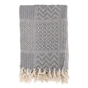 Koce - Szary pled Bloomingville Throw, 130x160 cm - miniaturka - grafika 1