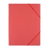 Teczki i skoroszyty - Teczka plastikowa z gumką A4 CZERWONA mocna wytrzymała D.RECT 1 szt. - miniaturka - grafika 1