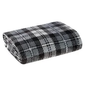 Koce i narzuty dla dzieci - Koc świąteczny SANTA 150x200 cm kratka - miniaturka - grafika 1