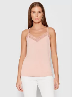 Koszulki i topy damskie - Vero Moda Top Ana 10233216 Różowy Regular Fit - grafika 1