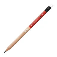Ołówki - Ołówek drewniany trójkątny z gumką HB MILAN maxi /07126712/ MI073 - miniaturka - grafika 1