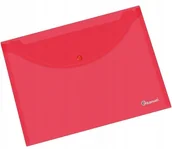 Artykuły biurowe - Hasta Teczka kopertowa A4 półprzezroczysta czerwona - miniaturka - grafika 1
