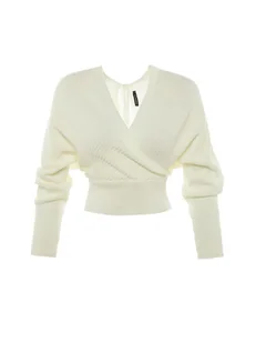 Trendyol Sweter w kolorze białym - Swetry damskie - miniaturka - grafika 1