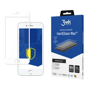 Szkło hartowane do Apple iPhone 7/8 3mk HardGlass Max White - Szkła hartowane na telefon - miniaturka - grafika 1