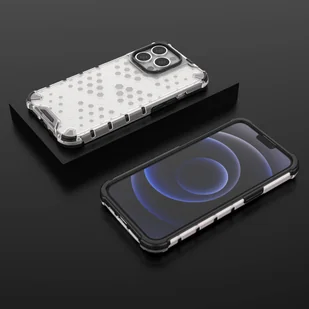 Honeycomb etui pancerny pokrowiec z żelową ramką iPhone 13 Pro przezroczysty - Etui i futerały do telefonów - miniaturka - grafika 13
