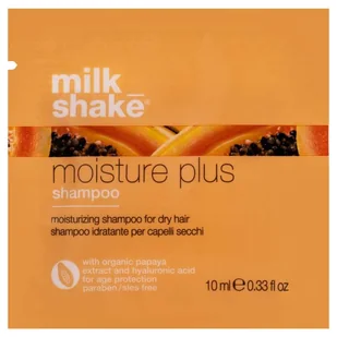 Milk Shake Moisture Plus Shampoo Nawilżający Szampon Dla Bardziej Miękkich Włosów, 10 Ml - Szampony do włosów Milk Shake Moisture Plus Shampoo Nawilżający Szampon Dla Bardziej Miękkich Włosów, 10 Ml - Szampony do włosów - miniaturka - grafika 1