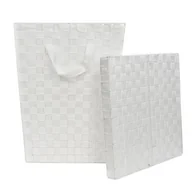 Kosze na bieliznę - Kosz na pranie Modena biały - miniaturka - grafika 1