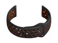 Akcesoria do smartwatchy - Pasek gumowy do smartwatch U11 - czarny/brązowy - 22mm - miniaturka - grafika 1