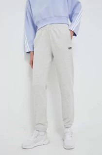 Spodnie damskie - Hummel spodnie dresowe kolor szary melanżowe - grafika 1
