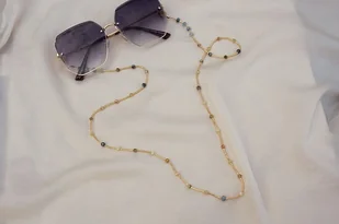 Łańcuszek do Okularów z Akwamarynem i Opalem - Bransoletki - miniaturka - grafika 1