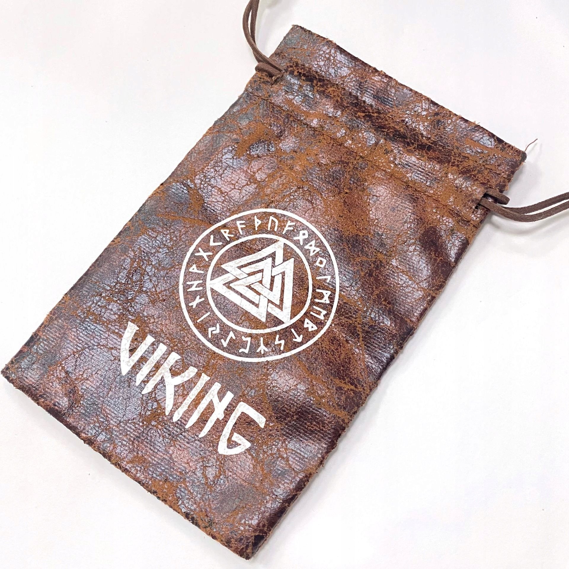 Torba prezentowa na biżuterię WORECZEK Viking WIKINGÓW EKO-SKÓRA 10x15cm