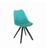 Krzesła - Intesi Krzesło Norden Star Square black PP niebieski - miniaturka - grafika 1