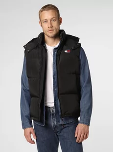 Tommy Jeans - Kamizelka puchowa męska, czarny - Kamizelki męskie - miniaturka - grafika 1