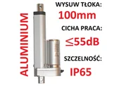 Napędy i siłowniki do bram - SIŁOWNIK ELEKTRYCZNY 24V SILNIK LINIOWY 100mm 1000N - miniaturka - grafika 1