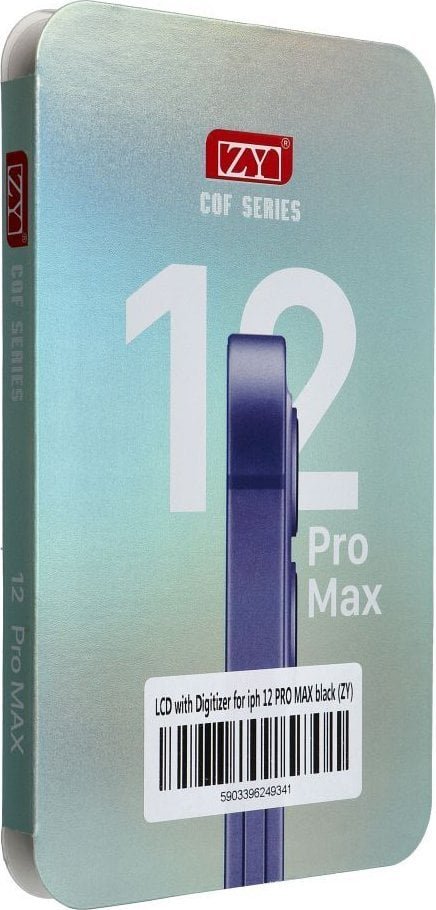 OEM Wyświetlacz do iPhone 12 Pro Max z ekranem dotykowym czarnym ZY-LTPS IC Transferable
