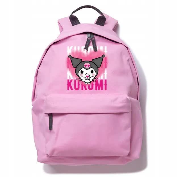 PLECAK DO SZKOŁY Różowy Wyprawka Szkolna Dla Miłośnika KUROMI Sanrio Wzory