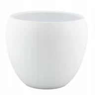 Donice - Donica Leon ceramiczna biała śr. 21cm - miniaturka - grafika 1