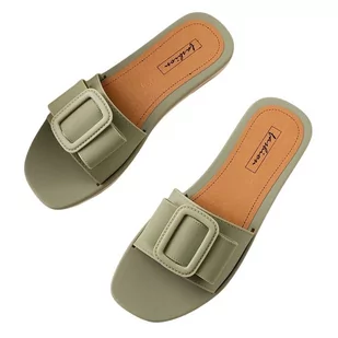 Klapki Kapcie Basenowe Ogrodowe Domowe Damskie Cevoli Ze Sprzączką Zielone 38/39 - Klapki i japonki damskie Klapki Kapcie Basenowe Ogrodowe Domowe Damskie Cevoli Ze Sprzączką Zielone 38/39 - Klapki i japonki damskie - miniaturka - grafika 1