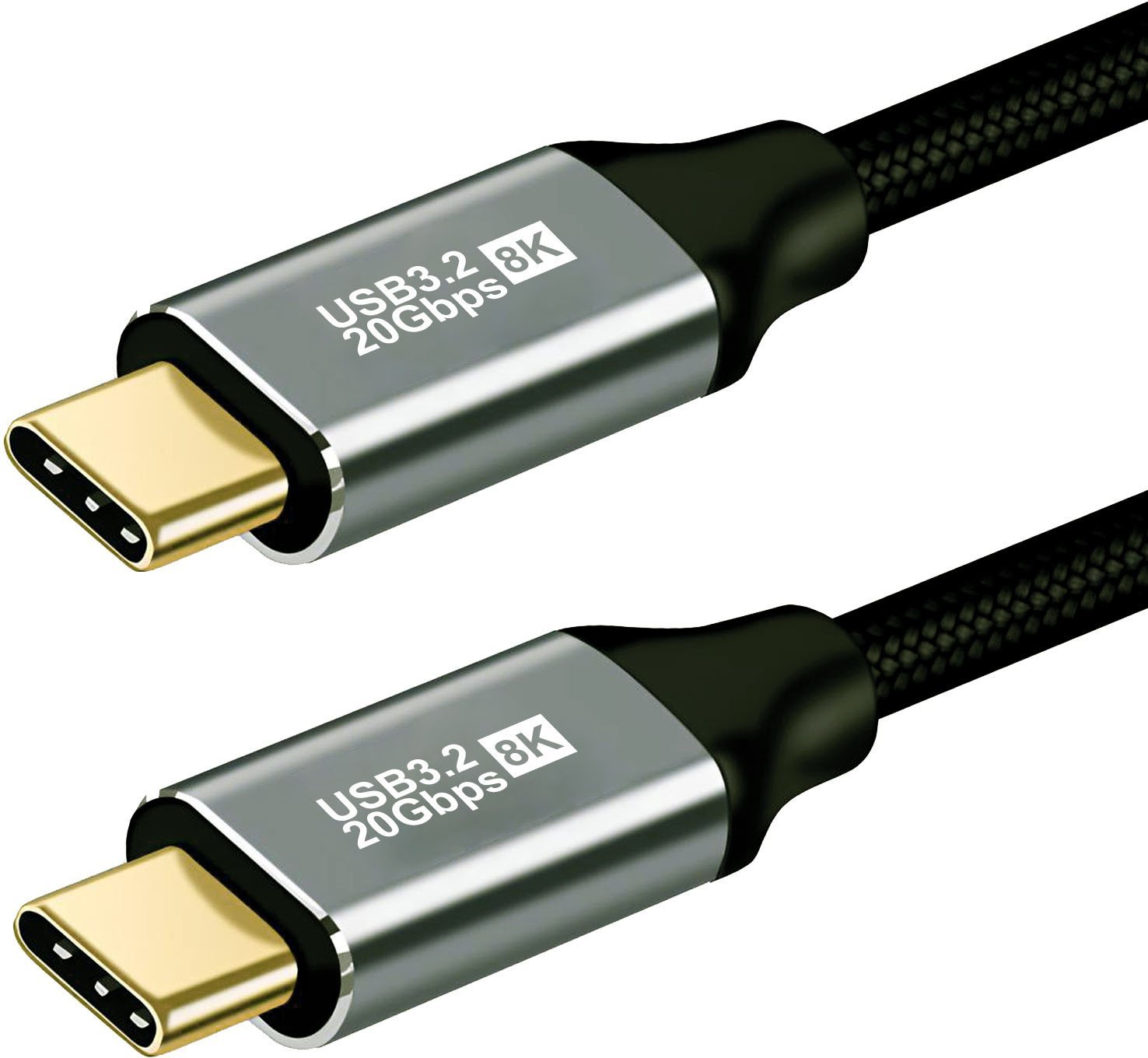Przewód USB-C/C 3.2 gen.2| 20Gbps 8K PD 100W 0,5m