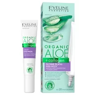 Pozostałe kosmetyki do pielęgnacji twarzy - Eveline Organic Aloe + Collagen Płynne Płatki pod oczy redukujące zmarszczki i "kurze łapki" 4w1 20ml - miniaturka - grafika 1